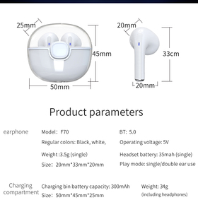Casques de jeu sportifs de haute qualité Rohs, écouteurs intra-auriculaires mini <span class=keywords><strong>air</strong></span> Buds Tws BT Anc Enc, écouteurs sans fil professionnels - Product Image 2