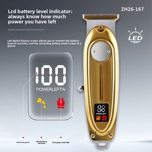 Cortadora de Pelo Eléctrica Pearl Max con Cuchillas de Acero Inoxidable para Salones y Uso Doméstico, Pantalla LED, Recortadora USB para Detalles y Diseños - Product Image 3