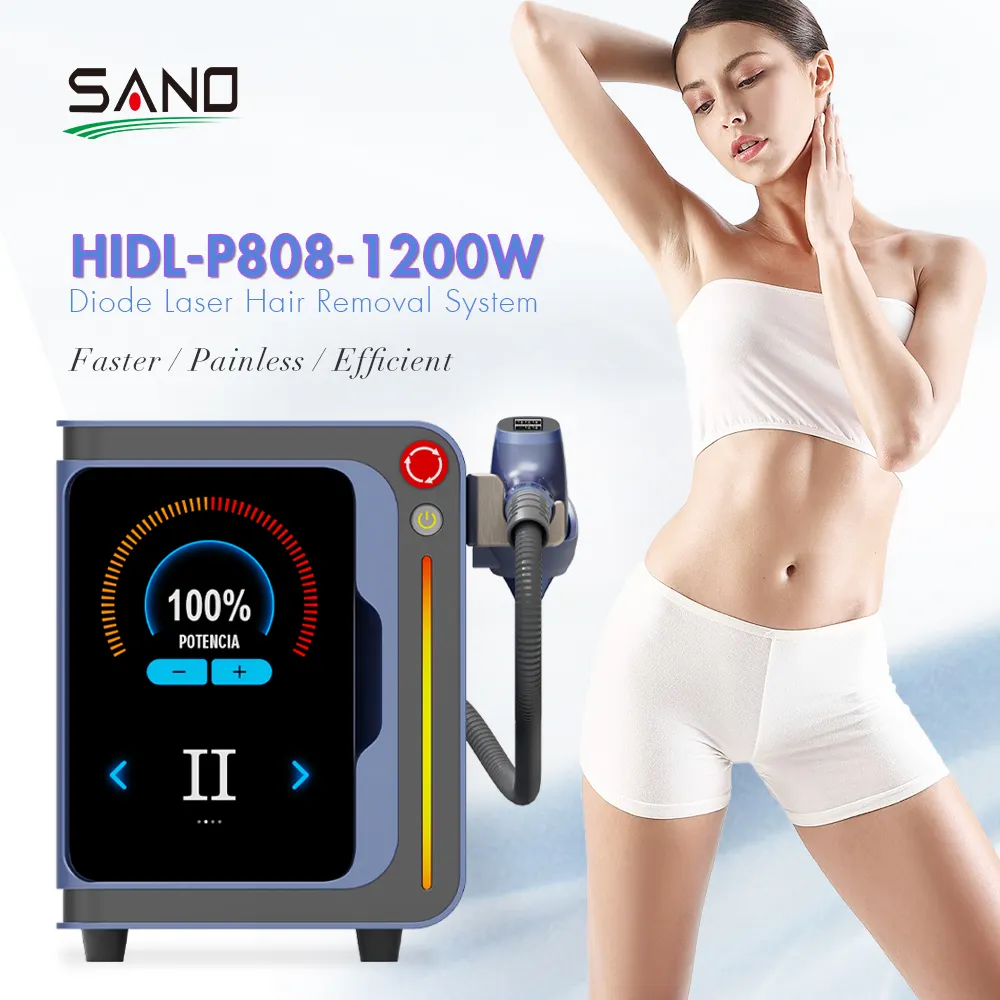 2023 Hot Sale 1200W Hoch leistungs griff Diodenlaser Haaren tfernungs maschine tragbar