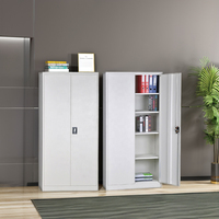 Armoire de rangement de bureau en acier robuste, armoire métallique verrouillable avec étagères réglables pour l'archives de documents