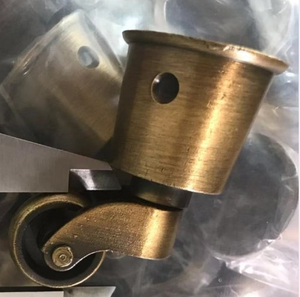 Ruedas de latón antiguo para mesa pequeña, 1 pulgada, 26mm, muebles, sofá, taza giratoria - Product Image 3