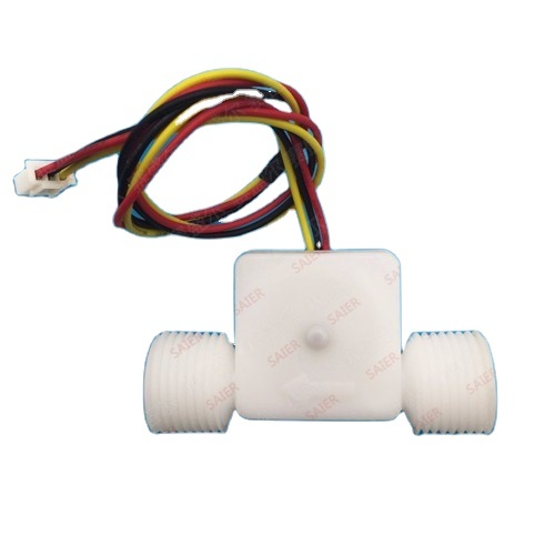 G1/2" POM Hall Effect Water Flow Sensor 12V DC 1-30L/min Flow Meter for Washing Machines Appliances and Water Control Systems