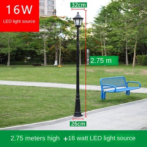 Lanterne de jardin extérieure en bronze, lampadaire LED 2700K IP66 avec abat-jour en verre, lumière blanc chaud, détecteur de mouvement, intensité variable, CRI80, angle de faisceau 144° - Product Image 5