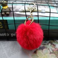 Porte-clés pompon en peluche pour femmes, personnalisé, nouvelle mode, Kawaii, en boule de fourrure, pompon