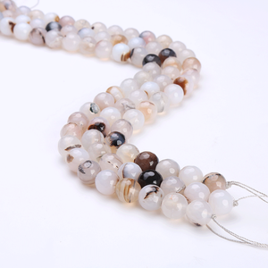 Cuentas de Piedras Preciosas al por Mayor 2009, Cuentas Sueltas de Ágata Natural y Ojo de Gato de 10 mm con Brillo - Product Image 1