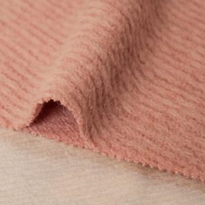 Nouveauté Mode Best-seller Style vintage Couleur rose clair Style contrasté Tissu bouclé 25% laine pour manteau d'hiver Automne Costume Robe - Product Image 5
