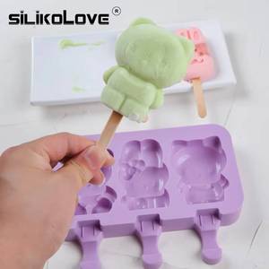Molde de silicona para helados caseros con diseño de dibujos animados, marca MUYULINS - Product Image 4