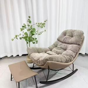 Kursi Goyang Beludru Tebal, Nyaman untuk Ruang Tamu & Balkon - Product Image 1