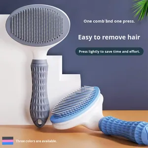 <span class=keywords><strong>Peine</strong></span> Quita Pelos de Perro y Gato con un Solo Botón, Cepillo Barato para Baño y Limpieza de Mascotas - Product Image 2