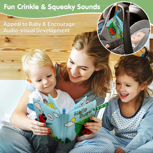 Libri in Stoffa Morbidi per Neonati, Essenziali per il Tempo Pancia, Sorprese Sensoriali su Ogni Pagina - Product Image 3