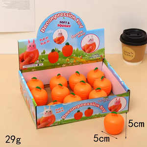 Juguetes Antiestrés, Conejo Zanahoria, Juguete Divertido para Aliviar el Estrés, Taza para Apretar con Forma de Conejo Zanahoria, Juguete de Conejito para Apretar - Product Image 5
