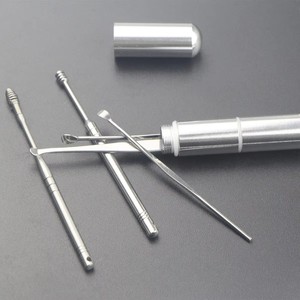 ชุดอุปกรณ์ทำความสะอาดหูแบบพกพาขนาดเล็ก ช้อนทำความสะอาดหูแบบเกลียว ทำจากสแตนเลสสั่งทำพิเศษจาก Gloway - Product Image 4