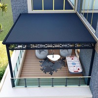 Choix populaire Auvent de taille personnalisée Isolation thermique et auvent en alliage d'aluminium étanche à la neige pour patio extérieur Couvre Pergola