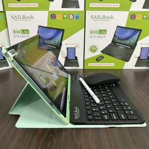 2025 nuovissimo SAILBOOK B30 <span class=keywords><strong>Lite</strong></span> AI <span class=keywords><strong>Tablet</strong></span> 10.1 pollici di alta qualità fondina rotante 360 grado BT tastiera Mouse 12GB memoria MTK - Product Image 4