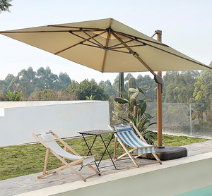 Parasol de jardin de grande taille de haute qualité Parasol de terrasse extérieur à énergie solaire Parasol de plage personnalisable avec logo Oxford droit - Product Image 5