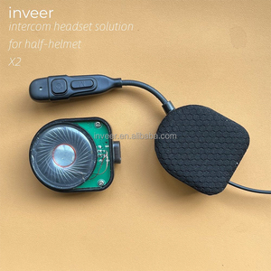 Inveer Plus de 600m Duplex Intercom Demi Casque Intercom Casque avec IPX6 Design Robuste Modèle X2 Biker Accessoires - Product Image 2