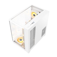AntarcChill OEM Manufacturer Custom White ATX Computer Case Cases Towers RGB Gamer PC Chassis Desktop Casing Gaming PC Case