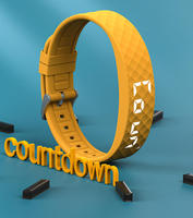 Bracelet intelligent professionnel OEM ODM avec rappel par vibration, surveillance du sommeil, réveil, podomètre, bande en silicone, sport