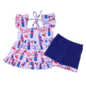 Set di Abbigliamento Estivo per Bambine Yiying, Due Pezzi Senza Maniche in Seta di Latte Ecologica, Casual - Product Image 1