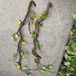 GM Branche d'arbre artificielle flexible, <span class=keywords><strong>liane</strong></span> avec feuilles pour décoration murale intérieure - Product Image 4