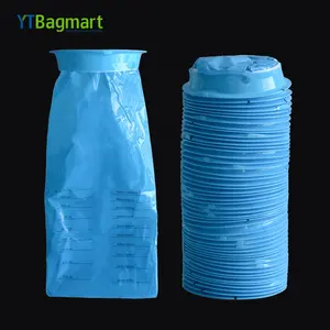 مصنع الجملة أكياس البلاستيك القابل للتصرف المرض بارف كيس القيء الأزرق حقيبة القيء مع حلقة