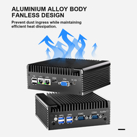 Mini Industrial Fanless Computer Intel Core I7-7500U Dual Core DDR3L RAM SSD/HDD Storage Windows NUC PC