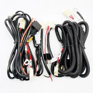 Kit completo de arnés de cableado de relé de barra de luz de motocicleta personalizado