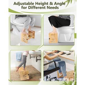 เก้าอี้ไม้ปรับระดับได้สำหรับห้องน้ำ ใช้ในบ้าน - Product Image 3