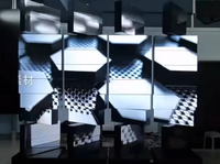 Écran LED rotatif mécanique à 360 degrés, 4K HDR10+, étanche IP65, lisible en plein soleil, angle de vision de 178 degrés pour intérieur/extérieur