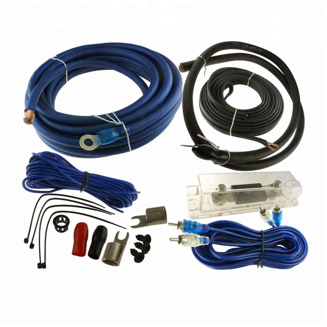 Car Audio Amplifier Wiring Kit 4GA Power Cable OEM Factory Direct Amplifier Install Kit for Vehicle Upgrades