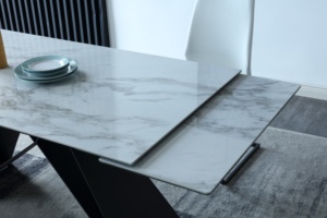 En Céramique moderne <span class=keywords><strong>table</strong></span> à <span class=keywords><strong>manger</strong></span> <span class=keywords><strong>Extensible</strong></span> - Product Image 6