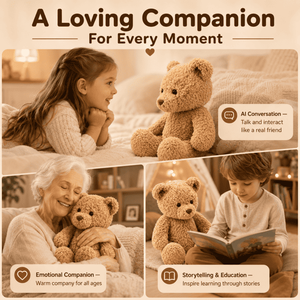 Oso de Peluche Interactivo con Efectos de Sonido y IA, Juguete de Peluche Inteligente para Niños Pequeños - Product Image 4
