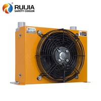 Enfriador de Aceite Hidráulico Refrigerado por Aire con Ventilador para Maquinaria de Construcción, Motor de Aluminio, DC12V DC24V RJ255, 85L/min