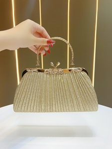 Luxury Women's Sparkling <b>Clutch</b> Bag Noble Golden Evening Bags <b>Wedding</b> <b>Clutch</b> Purse Bag Women's crystal <b>clutch</b> bag lady tote bags - Product Image 1