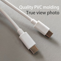 Cable de Carga Rápida Tipo C Macho a Macho de 100W 60W 1m