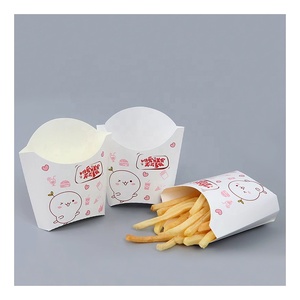 Boîte d'emballage en papier jetable personnalisée pour frites, poulet frit et ailes de poulet, avec logo imprimé, pour la restauration rapide à emporter - Product Image 4