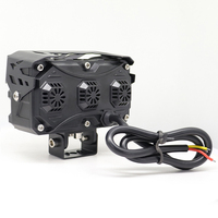 Phares de moto à 8 lentilles JHS, phares LED, feux de route avec refroidissement par ventilateur, feux de travail, ampoules antibrouillard pour moto, camion, voiture