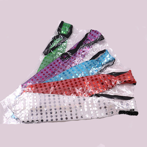 Corbata Luminosa con Luces LED y Lentejuelas de Tela de Nailon para Actuaciones y Fiestas - Product Image 5
