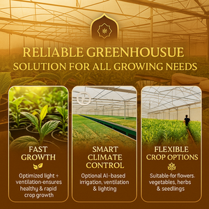 Nouvelle arrivée Verticale préfabriquée pour l'agriculture Verte Maison Blackout Agriculture Serre Kit pour les fermes de champignons - Product Image 2