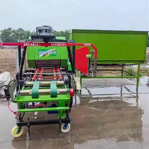 Grass Silage packaging machine 120kg circular straw hay bundling machine vacuum maize silage packaging on sale