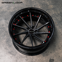 Jantes Greenloop en fibre de carbone forgée sur mesure, 20, 21, 22 pouces, légères, concaves profondes, pour supercars de luxe haute performance