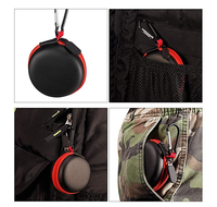 Vente en gros de mini étui rigide à mousqueton avec logo personnalisé étui pour écouteurs sans fil casque d'écoute étui EVA étui pour écouteurs étui à fermeture éclair
