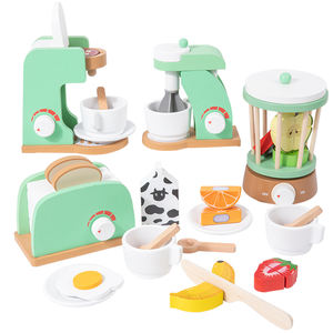 Ensemble de <span class=keywords><strong>Cuisine</strong></span> <span class=keywords><strong>d</strong></span>'Imitation en Bois Jeux de Rôle Machine à Café et à Pain Jouets Éducatifs <span class=keywords><strong>d</strong></span>'<span class=keywords><strong>Apprentissage</strong></span> pour Enfants Garçons Filles - Product Image 1