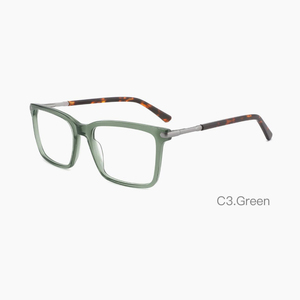 Lunettes rectangulaires en acétate bien proportionnées, conçues pour les longues heures et l'harmonisation quotidienne - Product Image 5