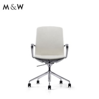 Chaise de bureau pivotante moderne de luxe M&W, nouvelle arrivée, en cuir PU, hauteur réglable, garantie 5 ans