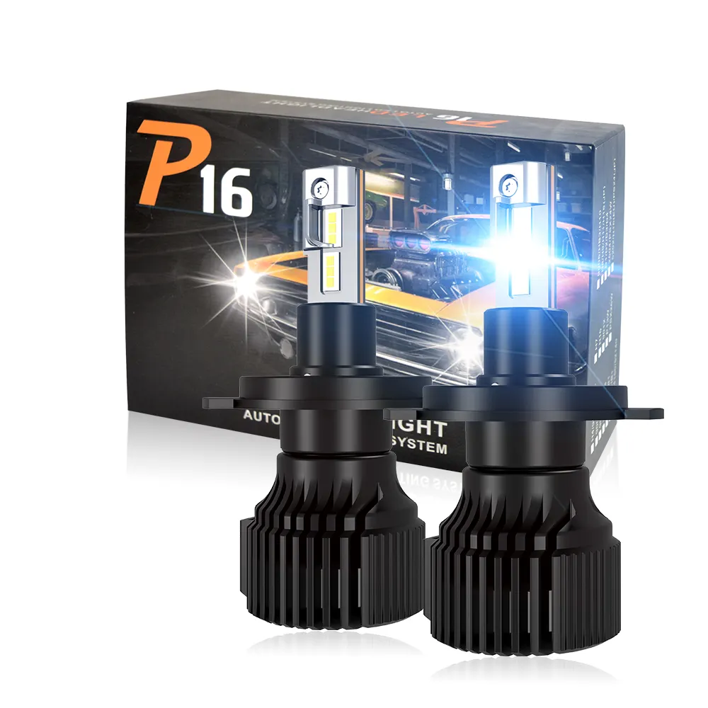 LUXFIGHTER özel LED P16 H11 H4 araba led kafa lambası H7 farlar araba kafa ampuller yerine hid h4 ampuller