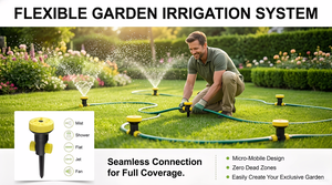 HONGCHEN Portable Plastic Cover Jet Watering Nozzle Low Pressure Mini Mobile Garden <strong>Irrigation</strong> System <strong>Micro</strong> <strong>Sprinkler</strong> 360 Gear - Product Image 3