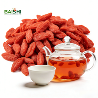Baies de Goji Entières Séchées de Ningxia, Directement de l'Usine, Taux de Flottabilité Élevé, Couleur Rouge Profond pour Thé Clair, Ingrédients Alimentaires en Vrac