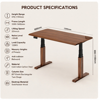 Bureau debout à double moteur, table d'ordinateur réglable en hauteur, bureau de travail réglable en hauteur