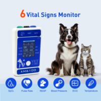 Monitor EKG Multiparameter Veteriner BERRY AM6100 Layar LCD TFT Warna 2,4 inci Android Bluetooth USB Dapat Diisi Ulang Garansi 1 Tahun